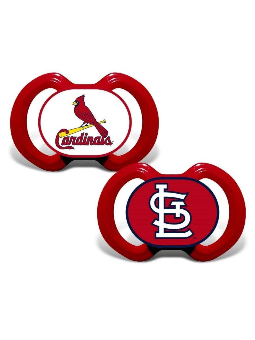 St. Louis Cardinals Baby Pacifier Set of 2 Orthodontic BPA Free MLB Licensed